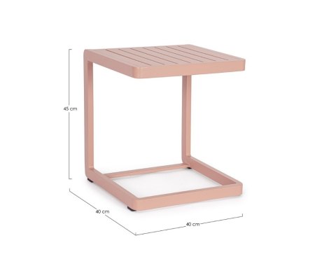 BIZZOTTO stolik ogrodowy KONNOR różowy