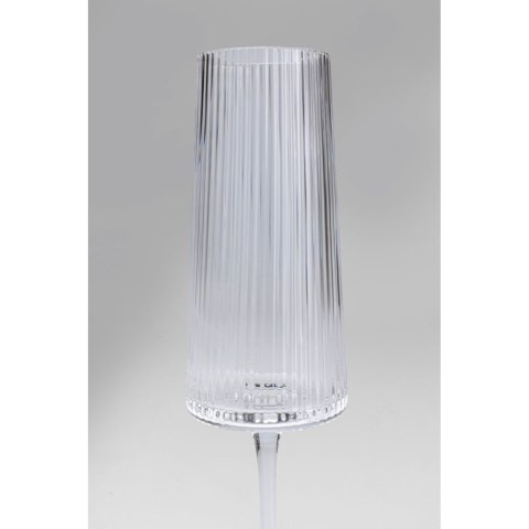 KARE komplet 4 kieliszków do szampana RIFFLE 215 ml