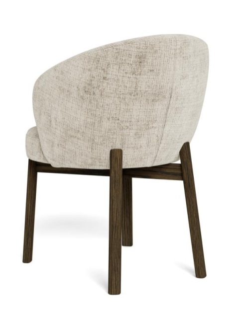 Krzesło Darlene wood beżowe trudnopalne Juto / dąb dymiony