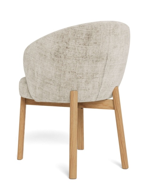 Krzesło Darlene wood beżowe trudnopalne Juto / dąb naturalny