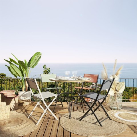 Krzesło Elba składane outdoor beżowe