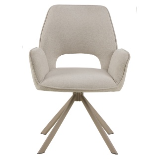 Krzesło obrotowe Graham beżowe Apia / kaszmir