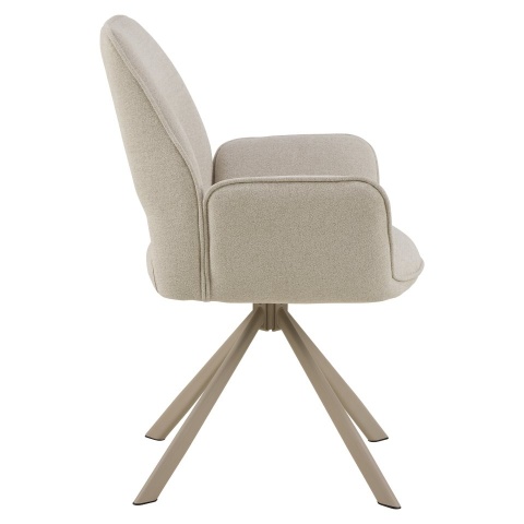 Krzesło obrotowe Graham beżowe Apia / kaszmir