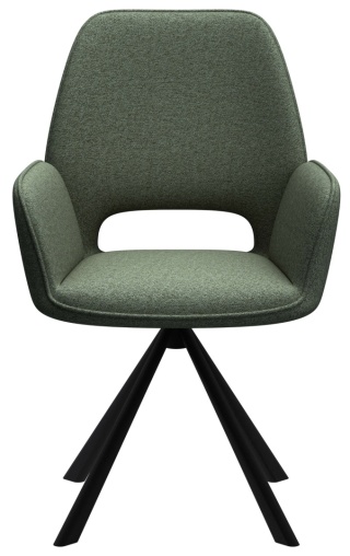 Krzesło obrotowe Graham ciemnozielone Apia / czarny