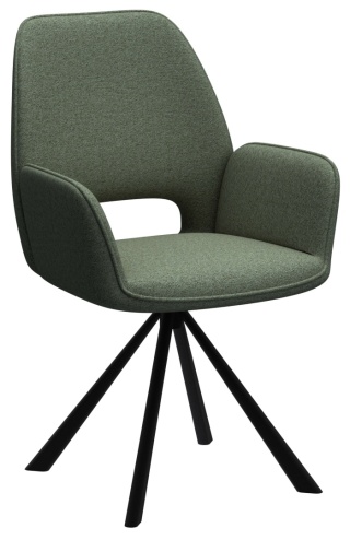 Krzesło obrotowe Graham ciemnozielone Apia / czarny