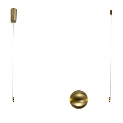 Lampa wisząca O-LINE LED 63 cm złoty połysk