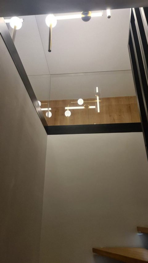 Lampa wisząca O-LINE LED 63 cm złoty połysk