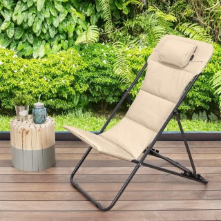 Leżak Grue beżowy
