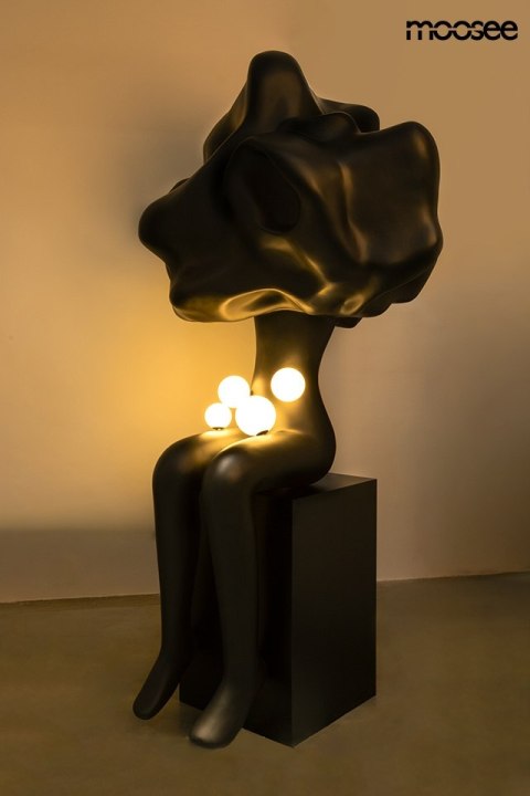 MOOSEE lampa podłogowa HUMAN IN THE CLOUDS czarna