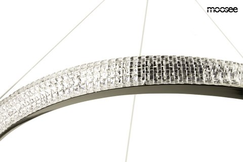 MOOSEE lampa wisząca ANILLO 80 czarny chrom
