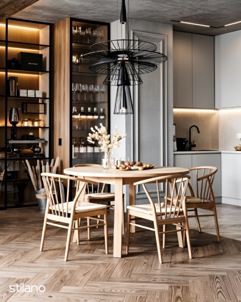 Stół A-Line rozkładany 120-220 cm dąb bielony