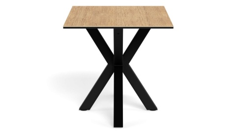 Stół Heaven 135 cm blat ceramika dąb / nogi czarny