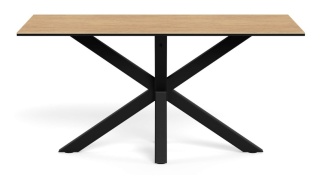 Stół Heaven 160 cm ceramika dąb / czarny