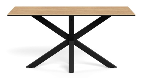 Stół Heaven 160 cm ceramika dąb / czarny