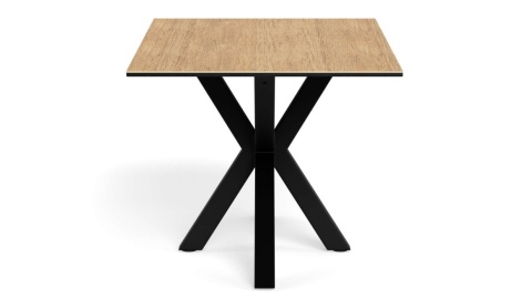 Stół Heaven 160 cm ceramika dąb / czarny