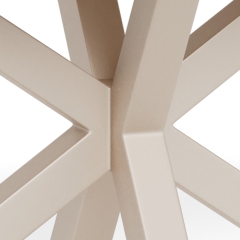 Stół Heaven 200 cm blat ceramika dąb / nogi kaszmir