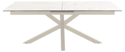 Stół rozkładany Heaven 200/240cm biały marmur/ kaszmir
