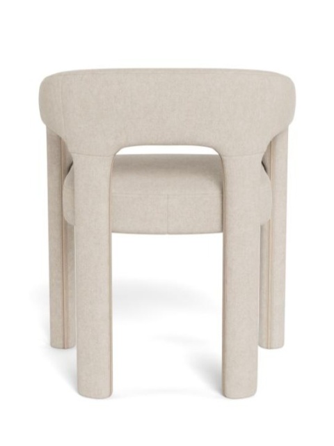 Krzesło Cole z podłokietnikami beżowe Apia / zdejmowana tapicerka