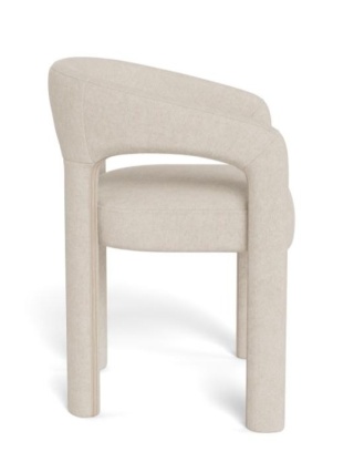 Krzesło Cole z podłokietnikami beżowe Apia / zdejmowana tapicerka