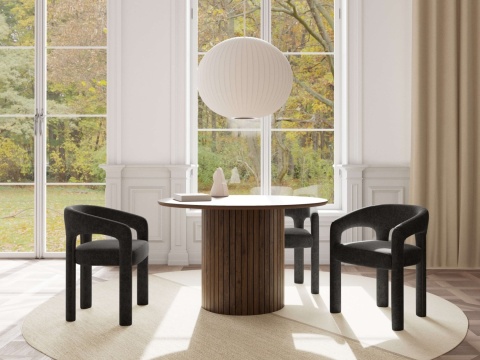 Krzesło Cole z podłokietnikami ciemnoszary Apia / zdejmowana tapicerka