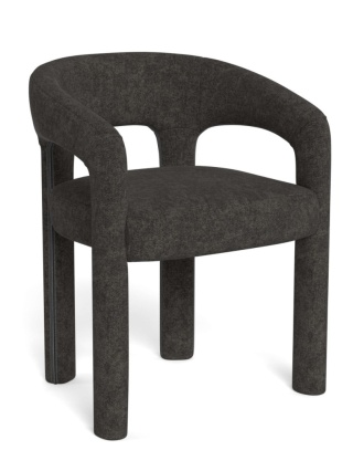 Krzesło Cole z podłokietnikami ciemnoszary Apia / zdejmowana tapicerka