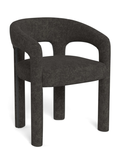 Krzesło Cole z podłokietnikami ciemnoszary Apia / zdejmowana tapicerka