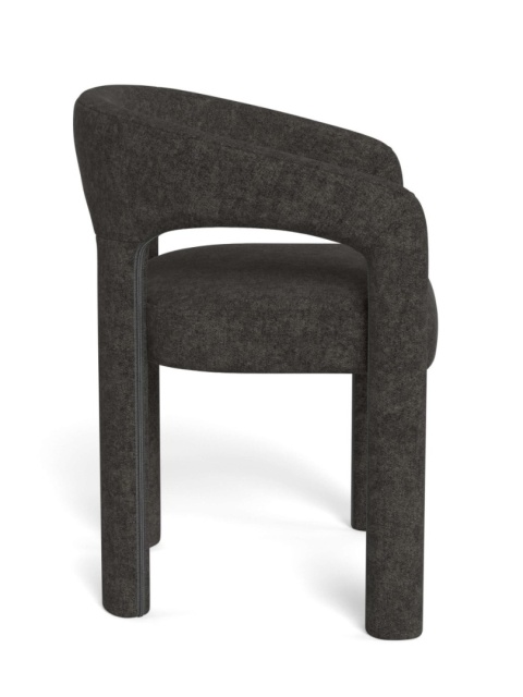 Krzesło Cole z podłokietnikami ciemnoszary Apia / zdejmowana tapicerka