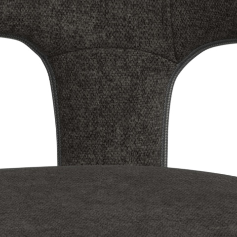 Krzesło Cole z podłokietnikami ciemnoszary Apia / zdejmowana tapicerka