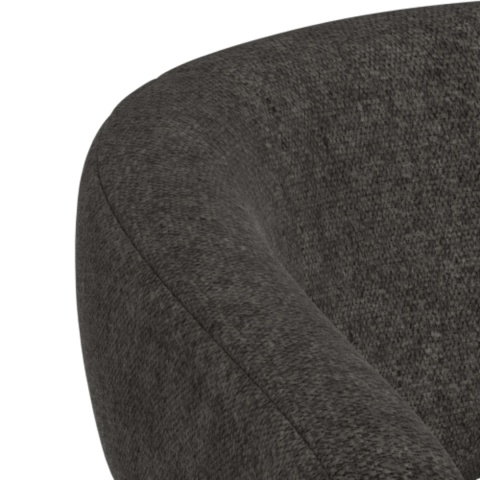 Krzesło Cole z podłokietnikami ciemnoszary Apia / zdejmowana tapicerka