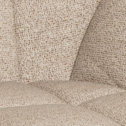 Krzesło obrotowe Lenny beżowe polipropylen / zdejmowana tapicerka