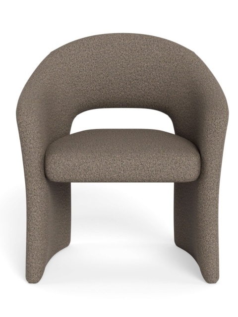 Krzesło z podłokietnikami Tori taupe (szary brąz)