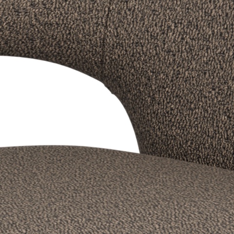 Krzesło z podłokietnikami Tori taupe (szary brąz)