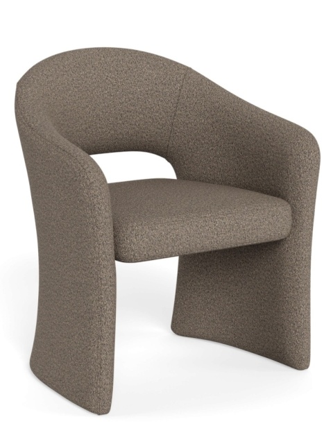 Krzesło z podłokietnikami Tori taupe (szary brąz)