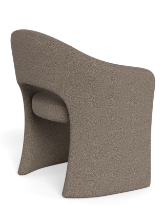 Krzesło z podłokietnikami Tori taupe (szary brąz)