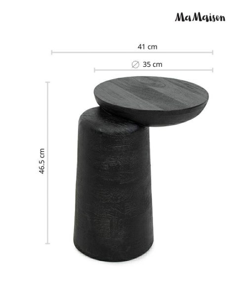 MaMaison stolik ELIAS czarny / drewno