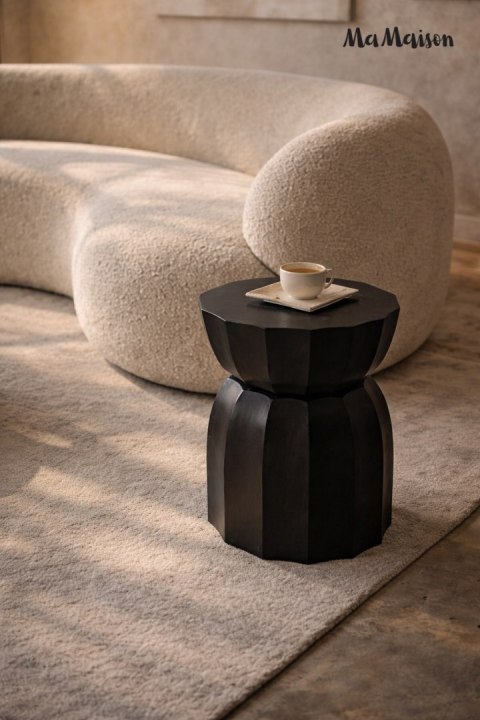 MaMaison stolik ROLLING czarny / drewno