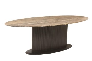 RICHMOND stół jadalniany RUSSO 235 trawertyn / brązowy