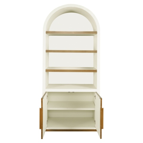 RICHMOND szafa ścienna TIVOLI biała łukowa lustrzany tył