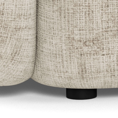 Sofa Lodi 2.5-osobowa beżowa obła Juto