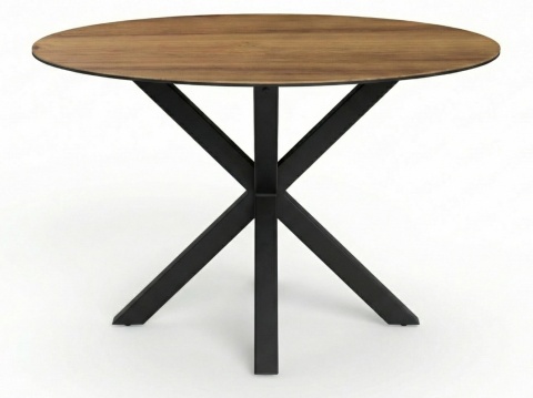Stół okrągły Heaven 119cm ceramika dąb / czarny