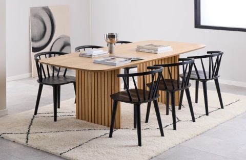 Stół prostokątny Christo 220 cm dąb olejowany / lamele