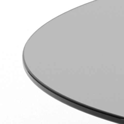 Stolik kawowy Samos okrągły szklany dymiony