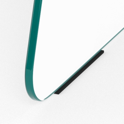 Stolik kawowy Samos okrągły szklany przezroczysty