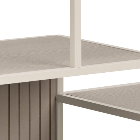 Regał Seaford niski z odwracalnym panelem kaszmir