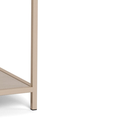 Regał Seaford wysoki ryflowany panel kaszmirowy