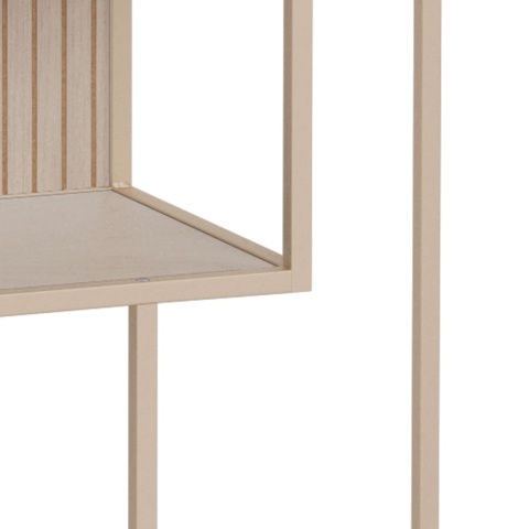 Regał Seaford wysoki ryflowany panel kaszmirowy