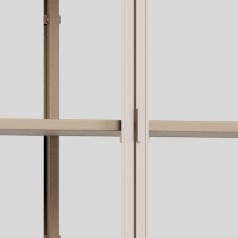 Witryna Seaford wysoka szklana kaszmirowy