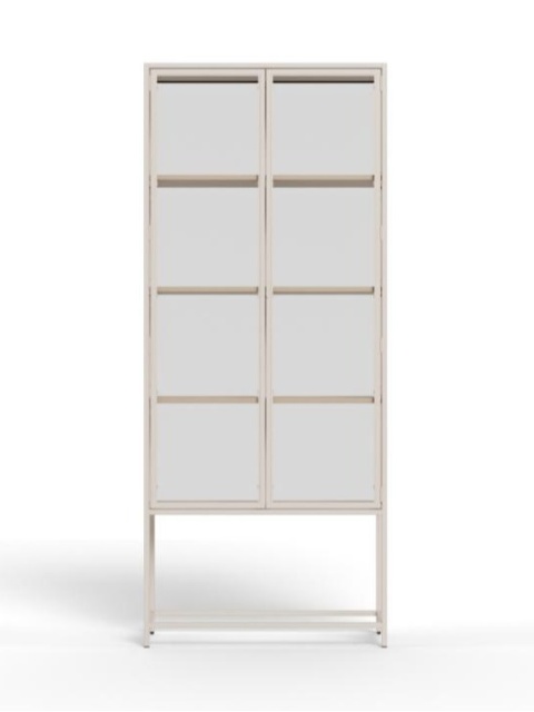 Witryna Seaford wysoka szklana kaszmirowy