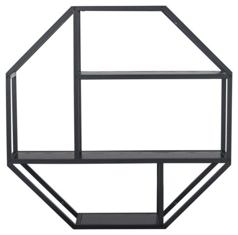 Półka Seaford Octagon czarna Półka Seaford Octagon czarna