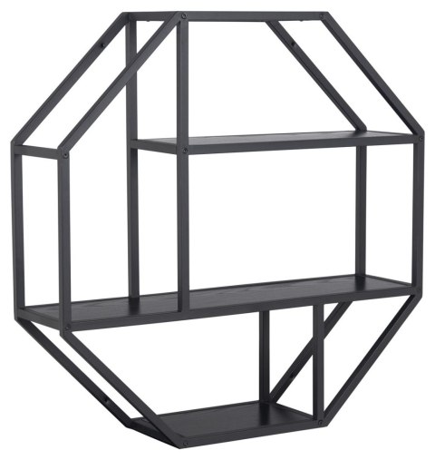 Półka Seaford Octagon czarna Półka Seaford Octagon czarna